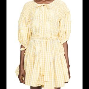 Innika Choo yellow check dress